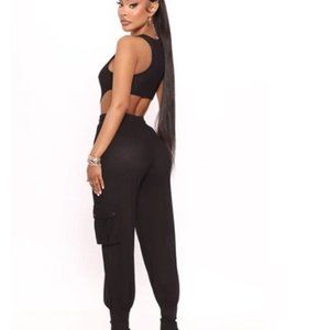Fashion Nova Black Jumpsuit